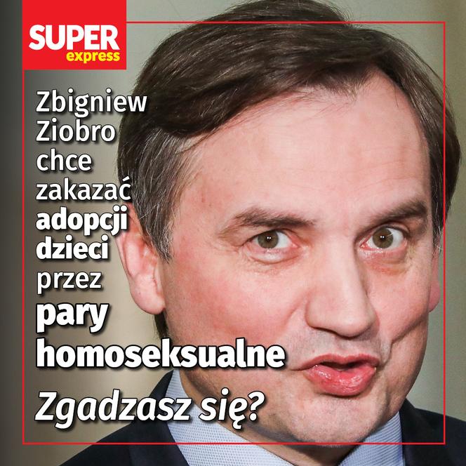Zbigniew Ziobro chce zakazać adopcji dzieci przez pary homoseksualne - wersja 2