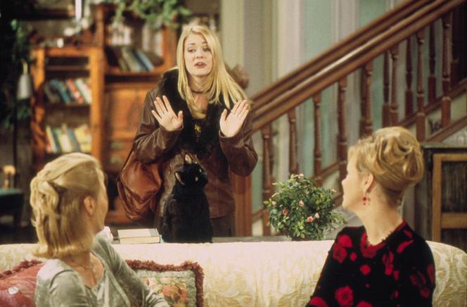 Melissa Joan Hart na planie "Sabrina nastoletnia czarownica" 