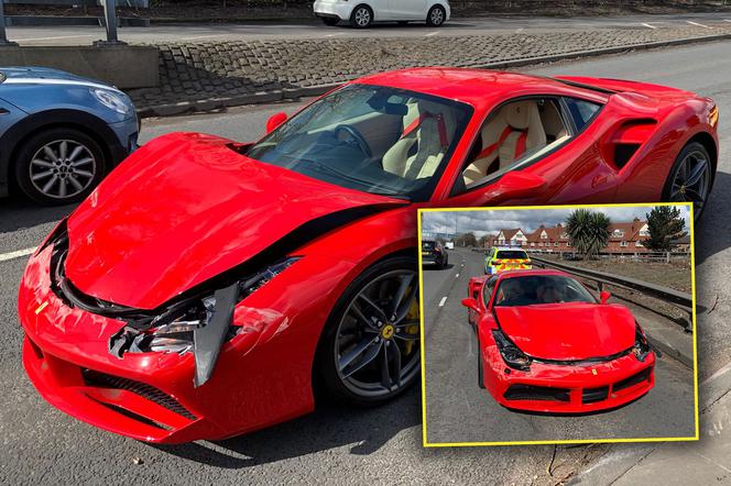 Kupił Ferrari warte 1 milion zł w komisie. Rozbił je po 5 minutach