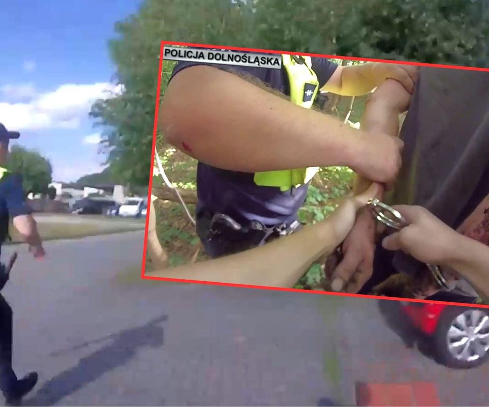 Sceny jak z filmu akcji w Twardogórze. Uciekał przed policją, padły strzały