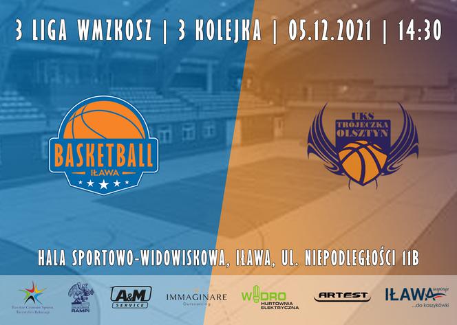 Orka Iława Basketball vs. UKS Trójeczka Olsztyn plakat