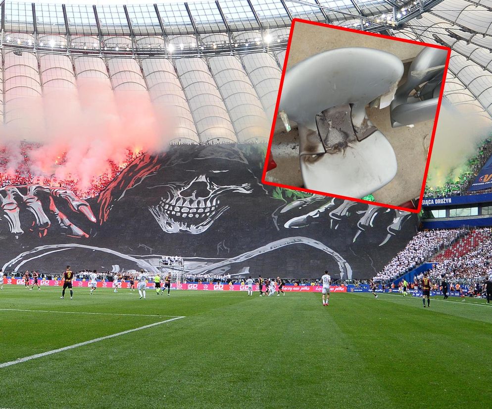 Trybuny Stadionu Narodowego ucierpiały podczas finału Pucharu Polski