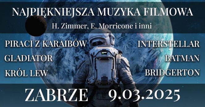 Koncert muzyki filmowej w Zabrzu