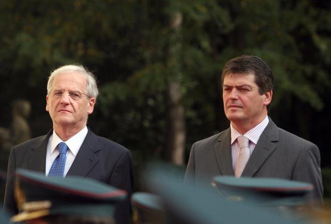 Bamir Topi prezydent Albanii i prezydent Węgier Laszlo Solyom