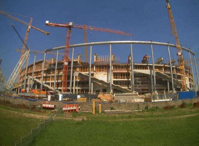 Budowa Stadionu Narodowego, 11 czerwca 2010
