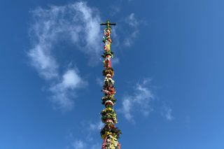 Palma wielkanocna na Rynku w Nowym Sączu