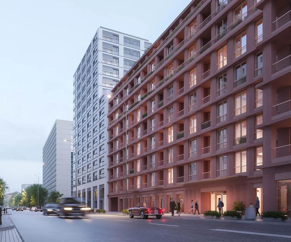 Żelazna 54, Warszawa. Wizualizacja budynku mieszkalnego od Matexi Polska, projekt: SAAW