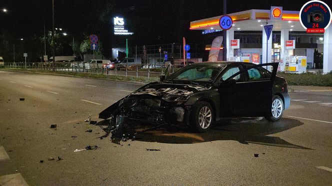 Kierowca audi wjechał w motocyklistę