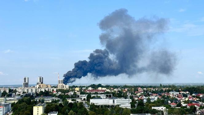 Pożar budynku elektrociepłowni w Rzeszowie