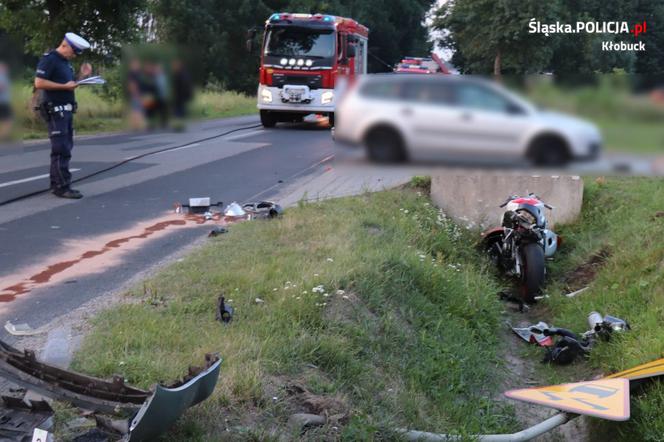 Wypadek w Pankach. Kobieta potrąciła motocyklistę!