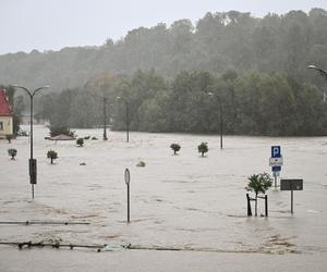 Kłodzko. Zalane centrum miasta