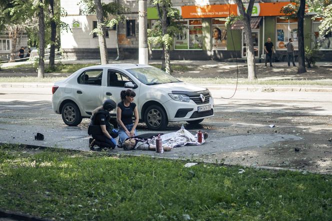 Miasto Sumy na Ukrainie.