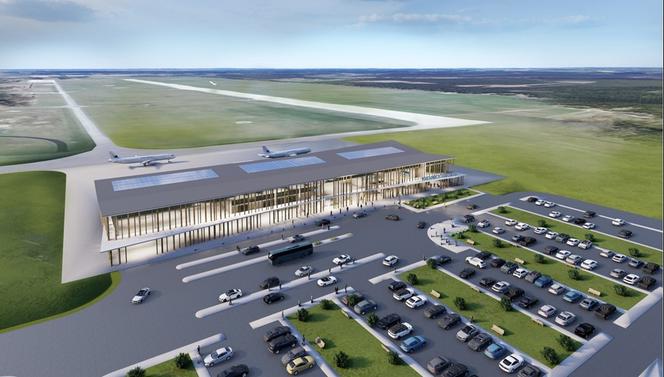 Wizualizacja terminala portu lotniczego Zielona Góra