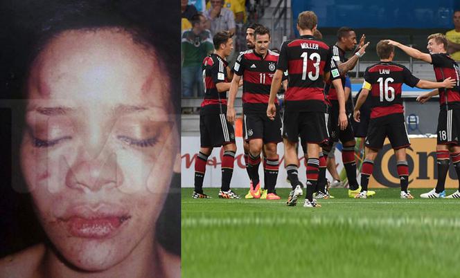 Rihanna o Mundialu: Niemcy biją Brazylię mocniej niż Chris mnie