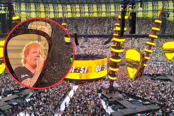 Ed Sheeran w Gdańsku. Niesamowite widowisko. Ponad 50 tys. ludzi na stadionie