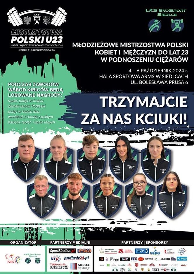 Siedlce: W mieście odbędą się Mistrzostwa Polski w Podnoszeniu Ciężarów U-23 /PROGRAM/