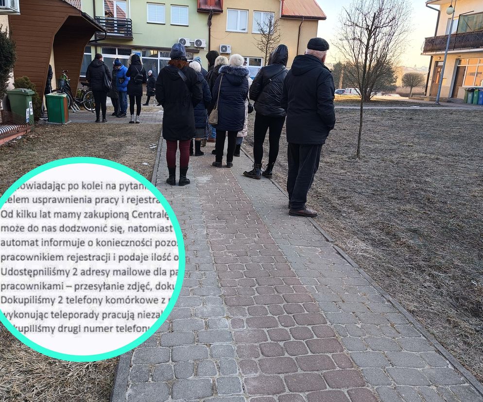 Stali na mrozie w kolejce do przychodni. Jest odpowiedź placówki i Rzecznika Praw Pacjenta