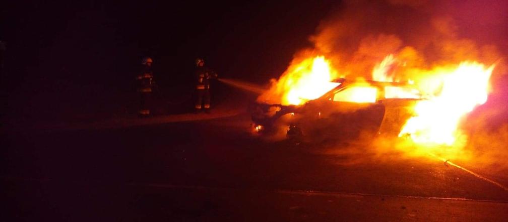 Brzostowiec: Pożar samochodu osobowego. 