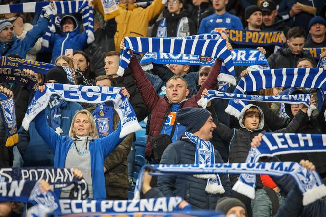 Kibice na meczu Lech Poznań - Ruch Chorzów