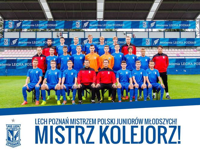 Lech Poznań Kolejorz: Młodsi juniorzy mistrzami Polski!