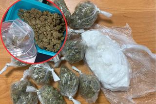 Powiat łukowski: W mieszkaniu 41-latka policjanci znaleźli  amfetaminę i marihuanę
