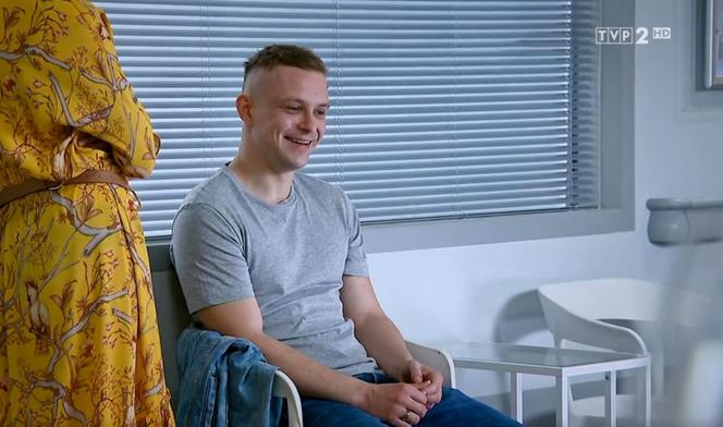 Barwy szczęścia, odc. 2321. Beata (Anita Jancia), Hubert (Marek Molak)