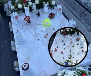 Szok na cmentarzu! Z grobu małego Stasia zniknęły ukochane zabawki. Rodzina apeluje