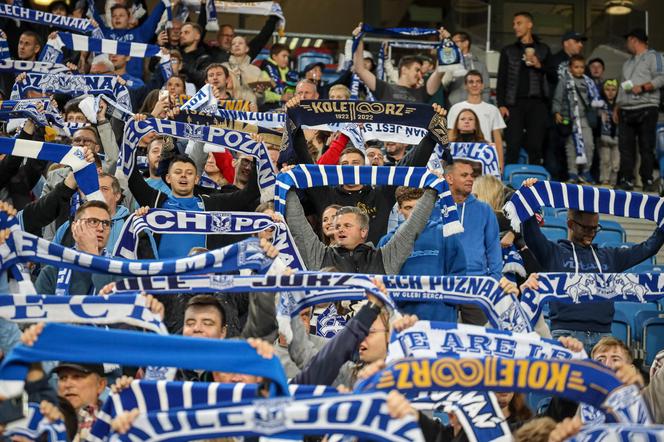 Kibice na meczu Lech Poznań - Stal Mielec