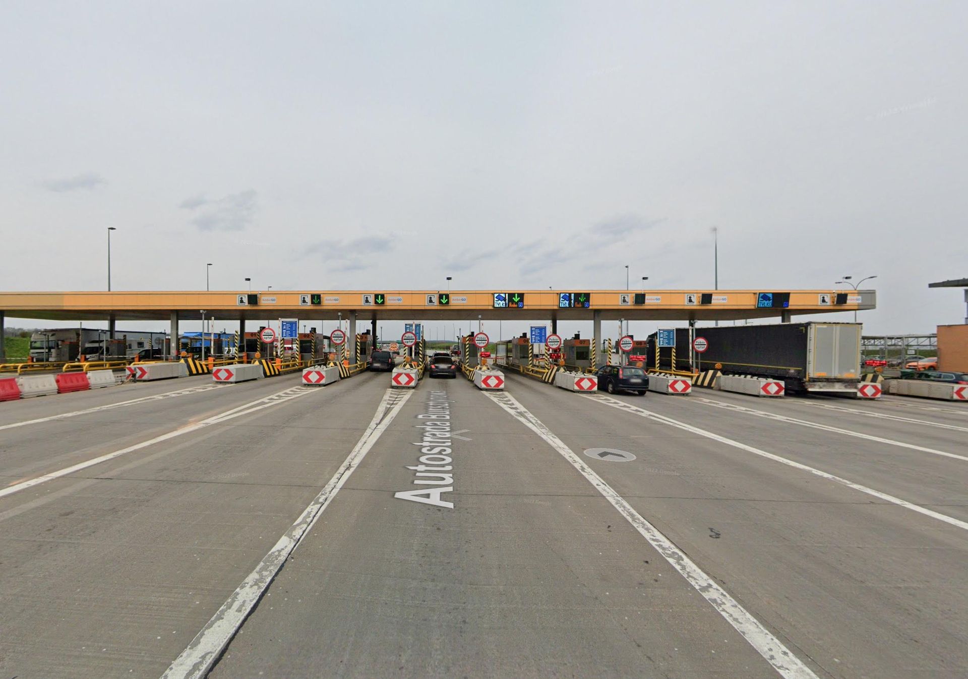 Bramki na autostradzie A1 Amber One 