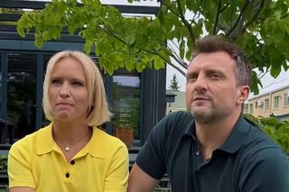 M jak miłość na planie. Dorota (Iwona Rejzner), Bartek (Arkadiusz Smoleński) 