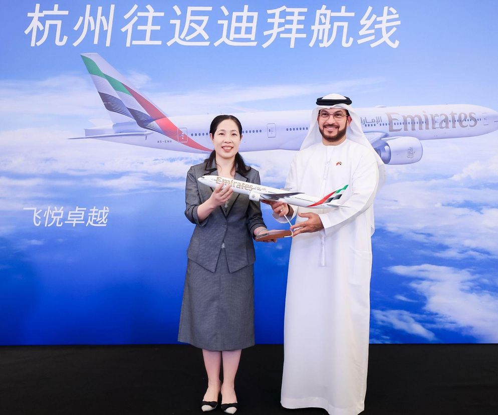 Linie Emirates lądują w Hangzhou, rozszerzając swoją sieć połączeń na kontynentalnych Chinach