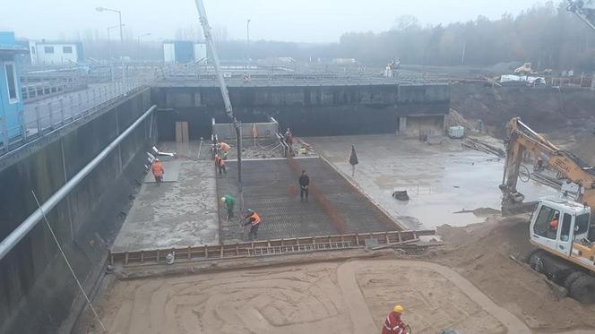 Łódź: Trwa budowa zbiorników retencyjnych w Grupowej Oczyszczalni Ścieków