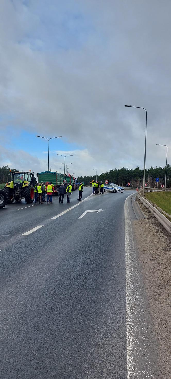 Tak wygląda protest rolników w okolicach Poznania!