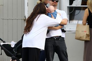 Marcin Hakiel z Dominiką i synkiem Romeo w Sopocie