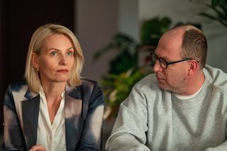 Barwy szczęścia odc. 3187. Olga (Dorota Łukasiewicz-Kwietniewska), Marek (Marcin Perchuć)