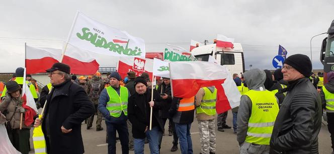 Protest rolników w Medyce 20.02.2024