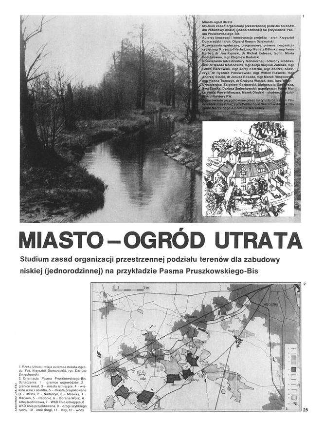 Miasto-ogród Utrata „Architektura 4/1983