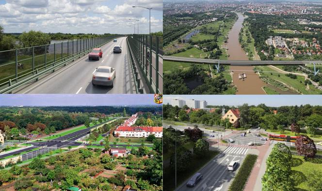 Tak ma wyglądać nowe droga i most we Wrocławiu.