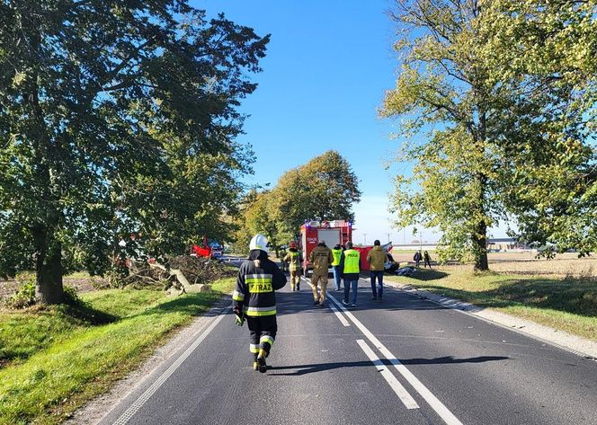 Tragiczny wypadek pod Rypinem. Kierowca MAN-a wjechał w opla. Nie żyje 28-latek 