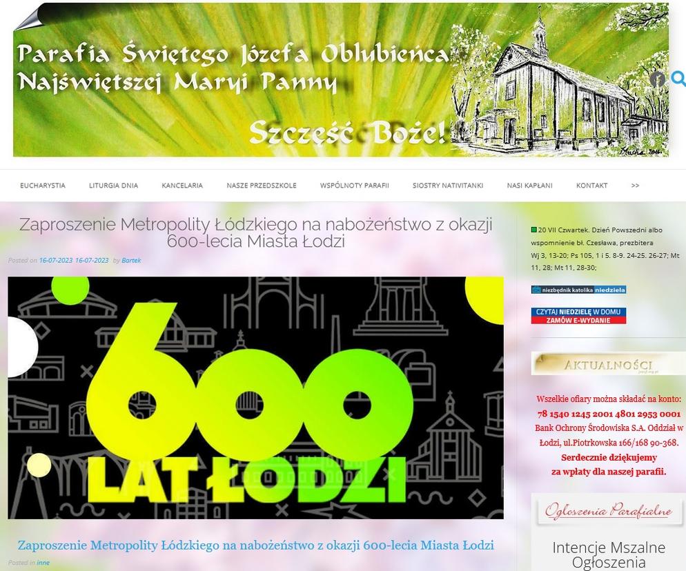Ukryte życie parafii 20 lipca 2023 r.