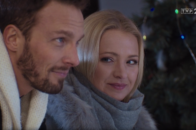 M jak miłość odcinek 1441, Joasia (Barbara Kurdej-Szatan), Leszek (Sławomir Uniatowski)