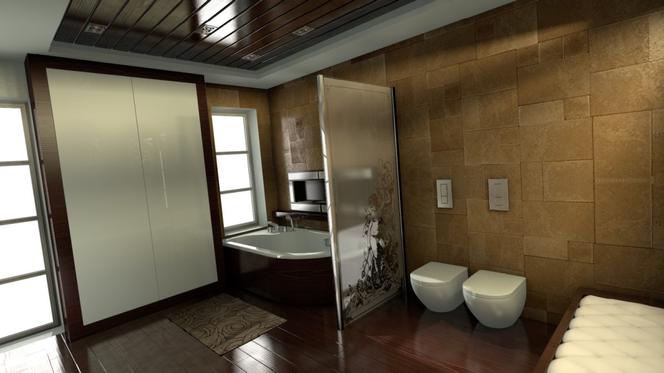 Łazienka w stylu nowoczesnym - pokój kąpielowy