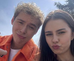 M jak miłość nowy sezon. Basia (Karina Woźniak), Michał (Igor Pawłowski) na planie