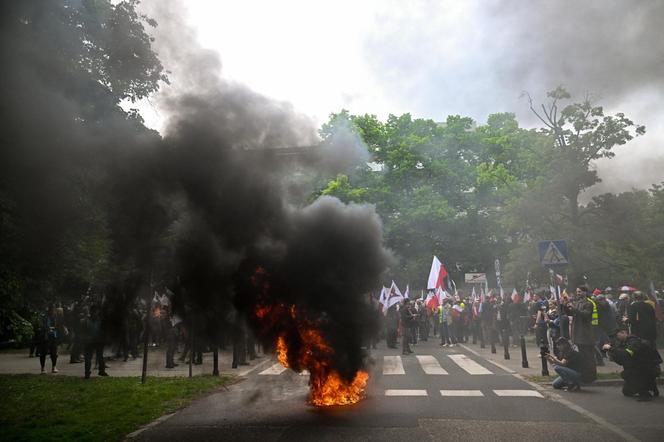 Protest w Warszawie 