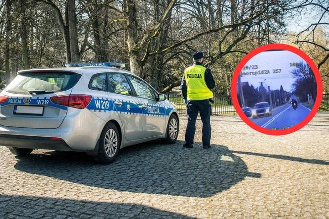 Pędził motocyklem w obszarze zabudowanym ponad 120 km/h