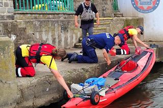 Niemiecki kajakarz zgubił się na Odrze