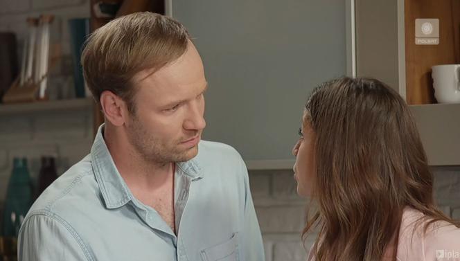 Pierwsza miłość odc. 3112. Kinga (Aleksandra Zienkiewicz), Janek (Maciej Mikołajczyk)