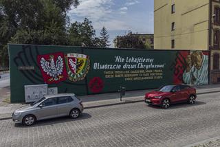 Kibice Śląska namalowali mural bez wymaganych zgód 