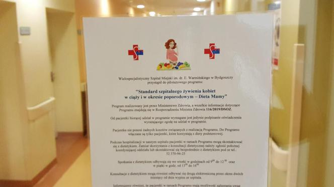 To jedyny taki szpital w Bydgoszczy. Tu obowiązuje "dieta mam"