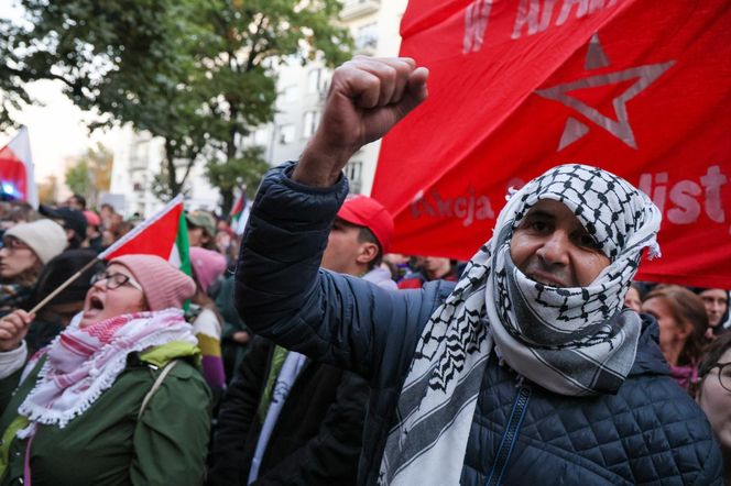 Manifestacja przed siedzibą MSZ w Warszawie (2.10.2025)